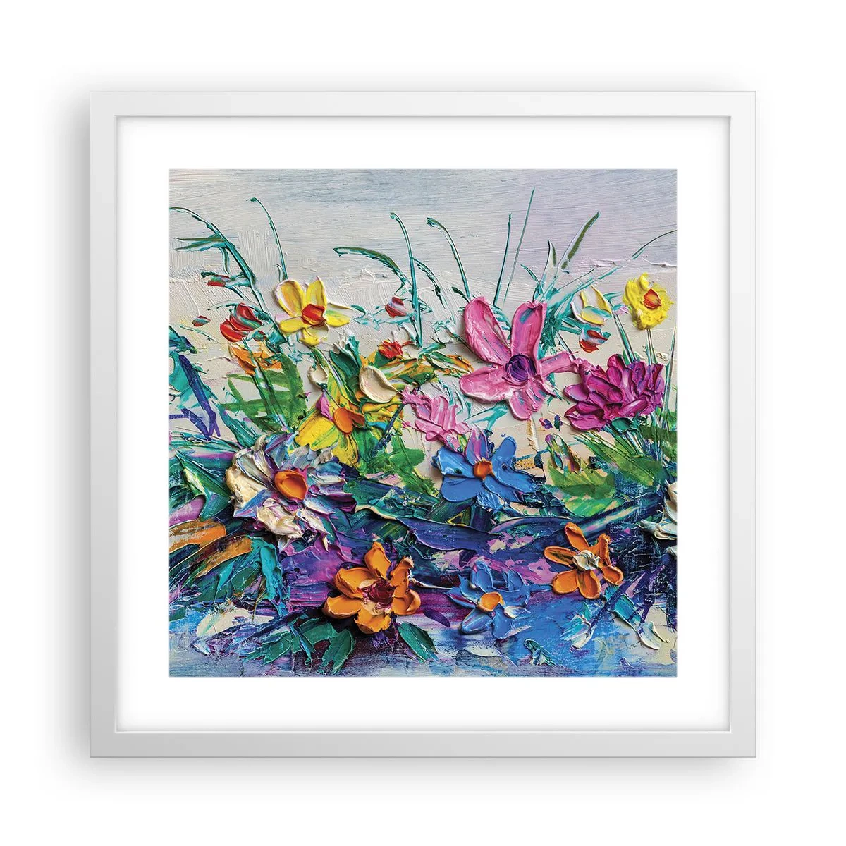 Poster in white frmae - Not So Still Nature - 40x40 cm