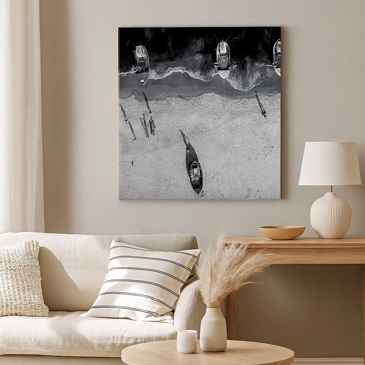 Canvas picture - Still on the Shore… - 30x30 cm