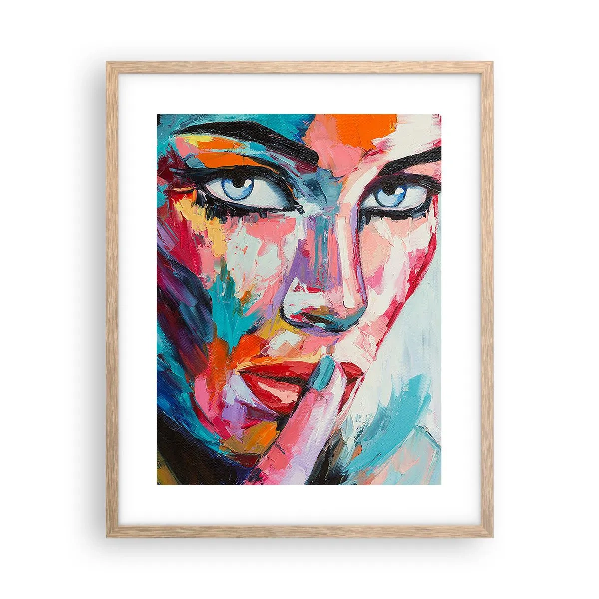 Poster in light oak frame - Our First Secret - 40x50 cm