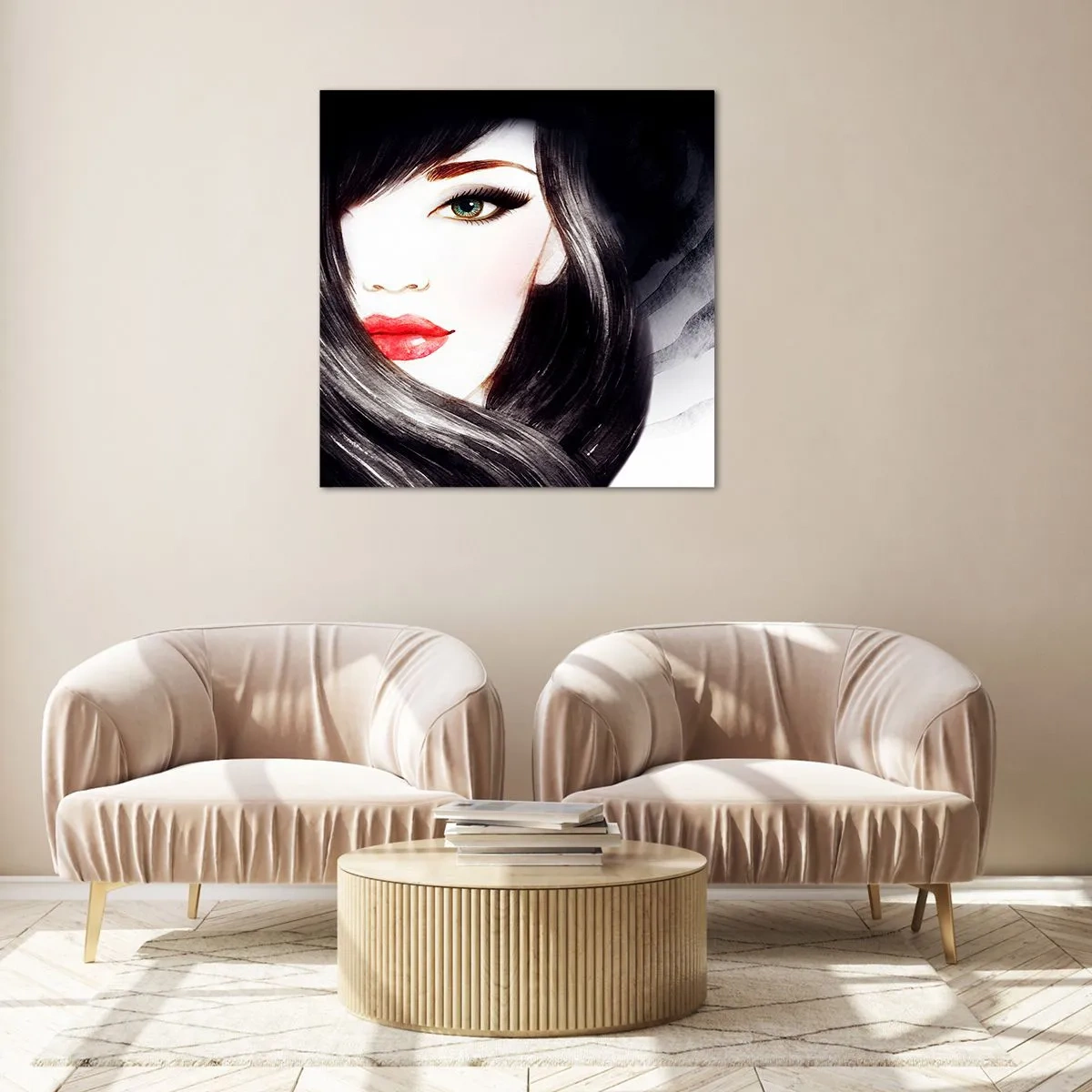 Glass picture - Sapphire Look - 50x50 cm