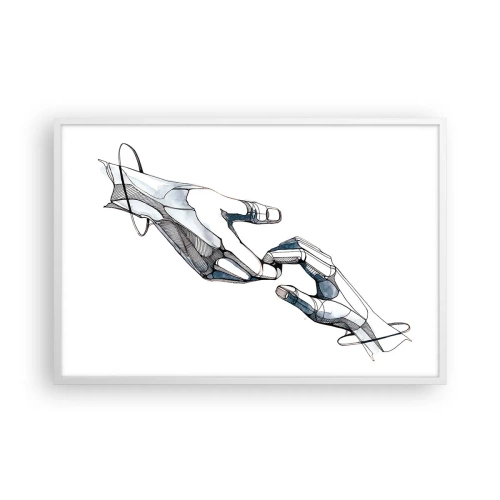 Poster in white frmae - Good Gesture - 91x61 cm