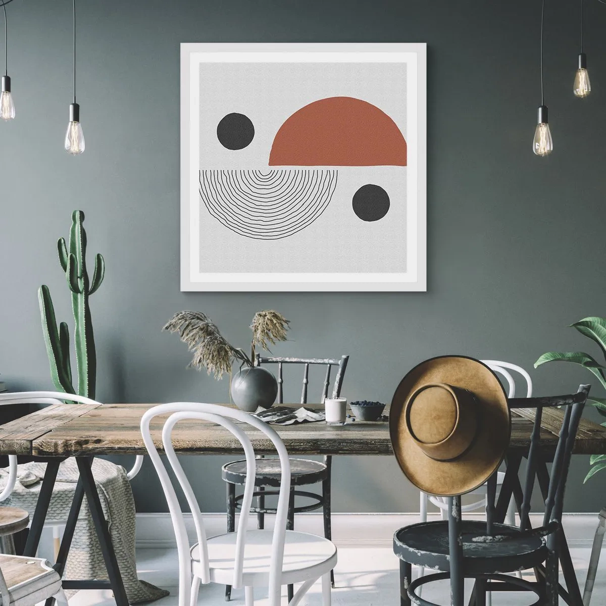 Poster in white frmae - Perfection of a Wheel - 60x60 cm