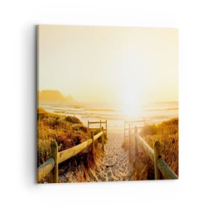 Canvas picture - Through the Dune, Towards the Sun - 70x70 cm