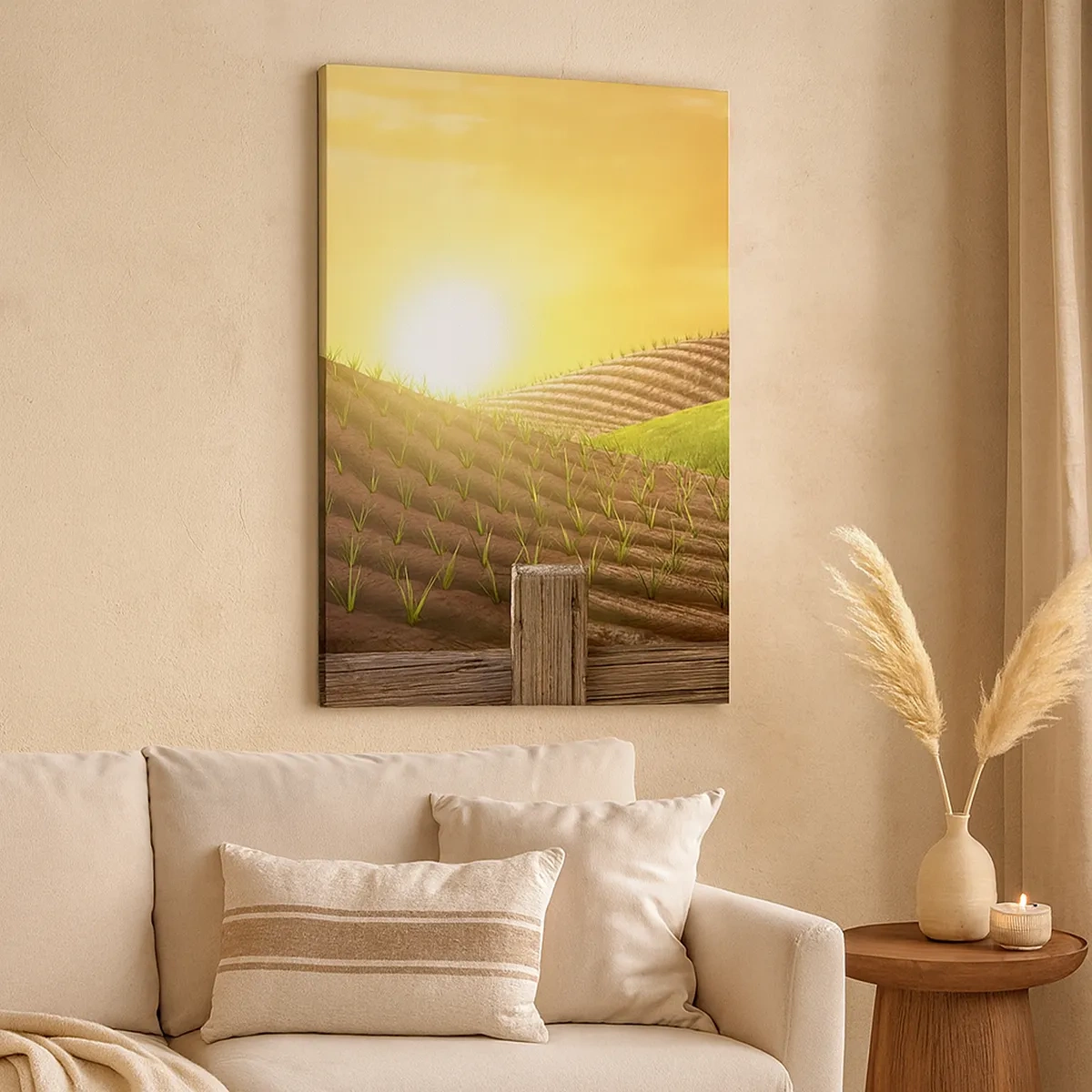 Canvas picture - Farm Straight from a Tale - 50x70 cm