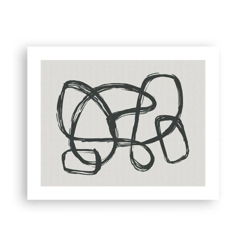 Poster - Abstract in Loops - 50x40 cm