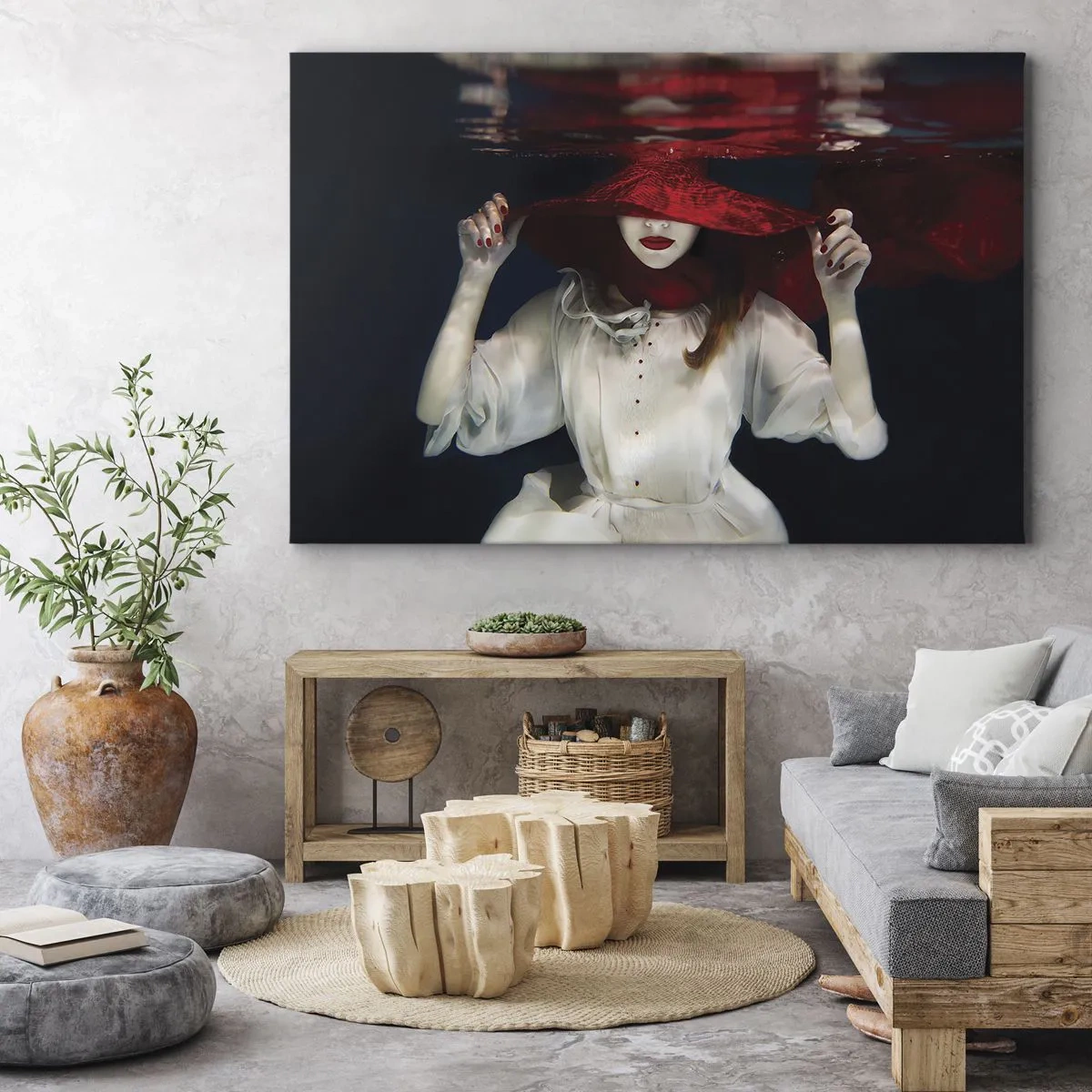 Canvas picture - Mysterious Woman - 100x70 cm