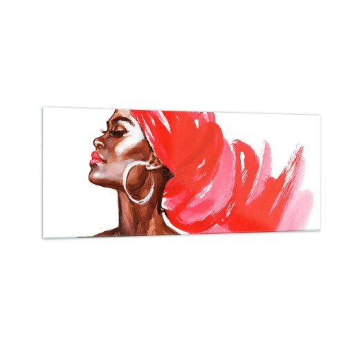 Glass picture - Ebony Beauty - 100x40 cm