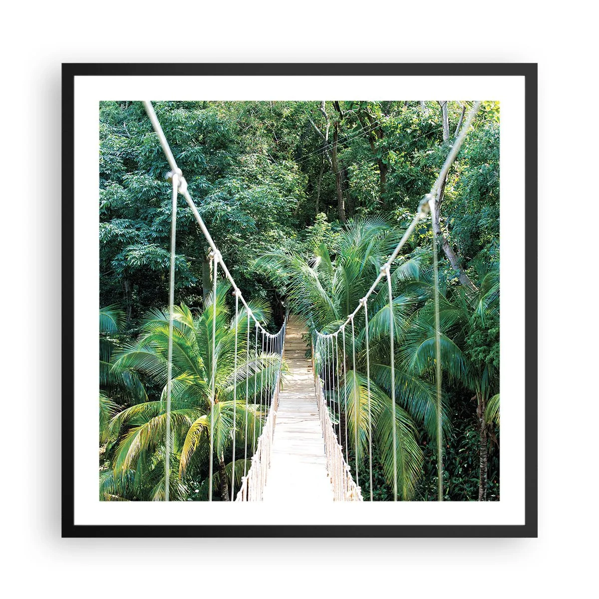 Poster in black frame - Welcome to the Jungle! - 60x60 cm