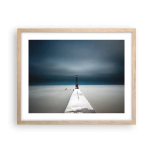 Poster in light oak frame - Encounter with Infinity - 50x40 cm
