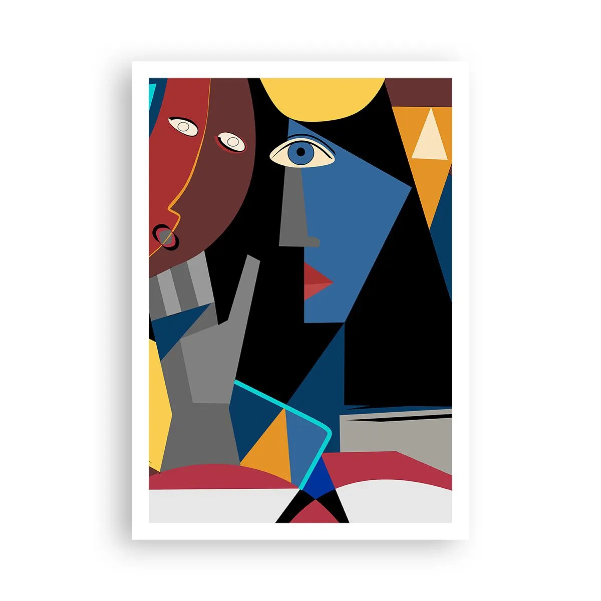 Poster - Conversation of Cubists - 70x100 cm