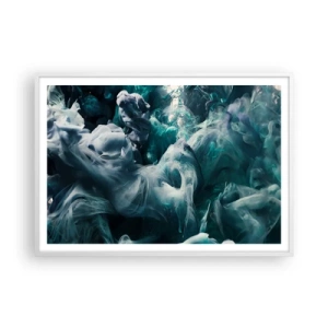Poster in white frmae - Movement of Colour - 100x70 cm