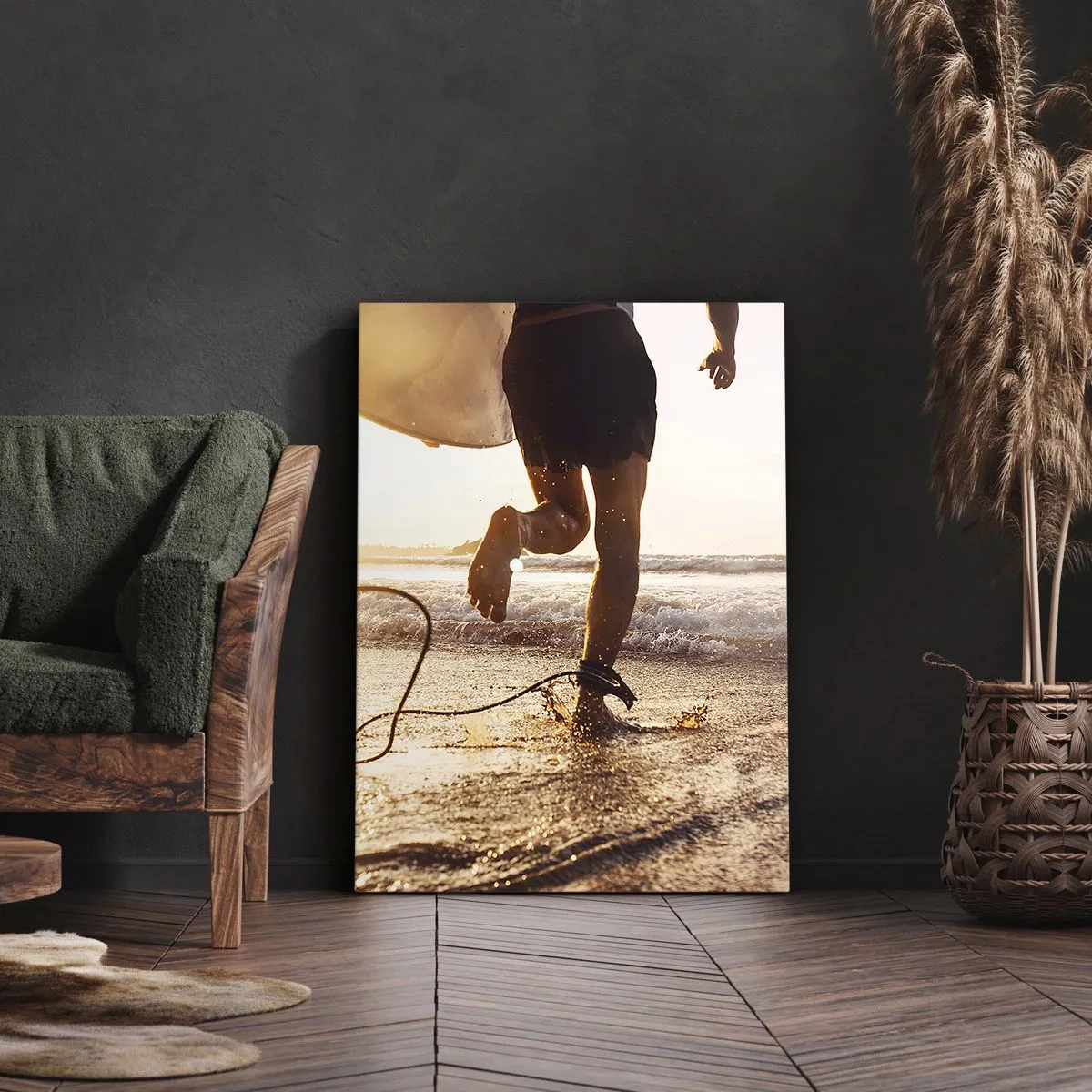 Canvas picture - Encounter with a Wave - 50x70 cm