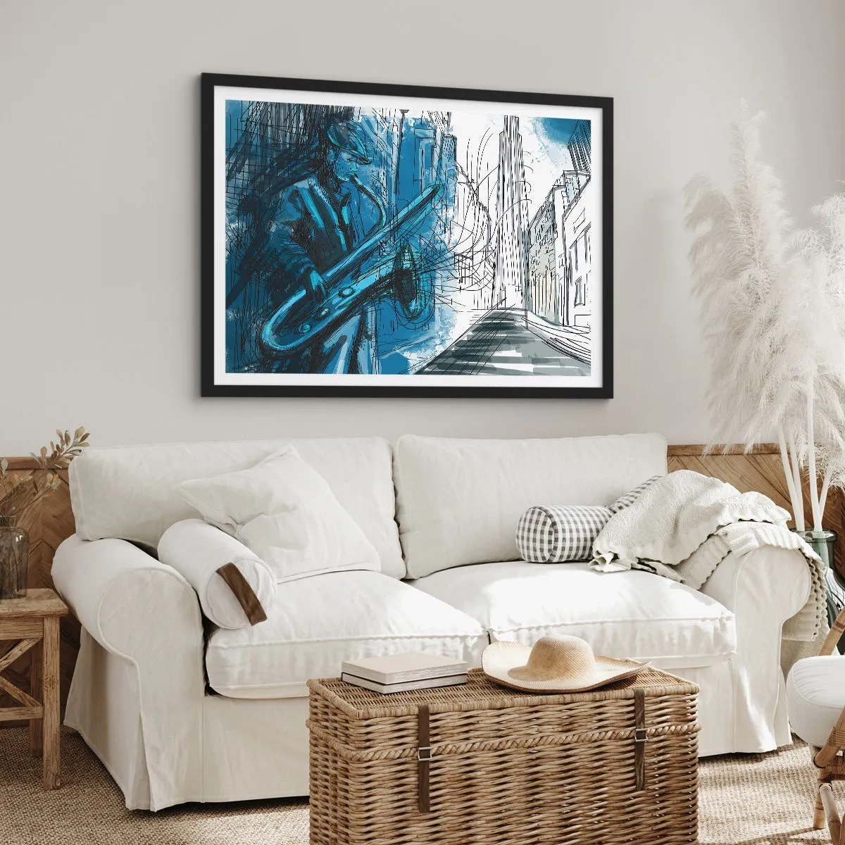 Poster in black frame - City Rhapsody - 70x50 cm
