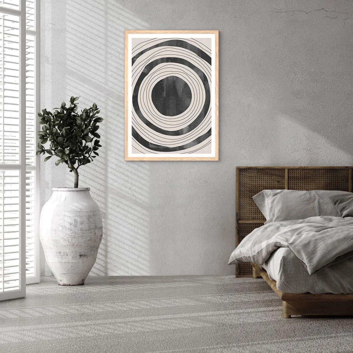 Poster in light oak frame - Heart of the Matter - 40x50 cm