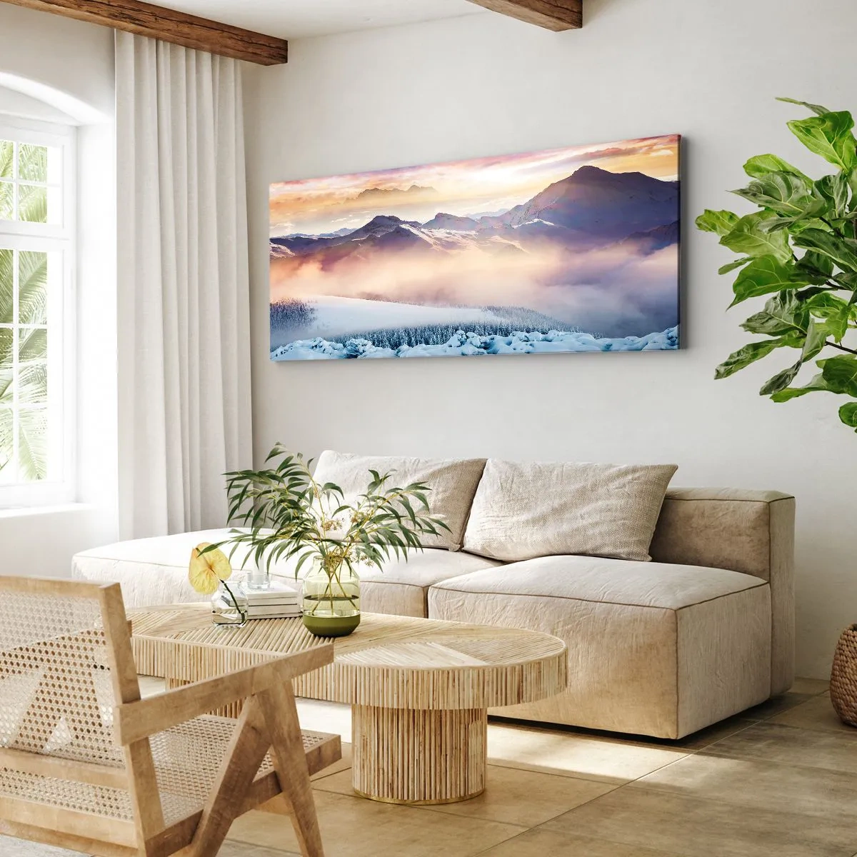 Canvas picture - Power and Purity of Nature - 140x50 cm