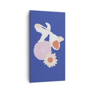 Canvas picture - Composition of Flowers and Buds - 55x100 cm