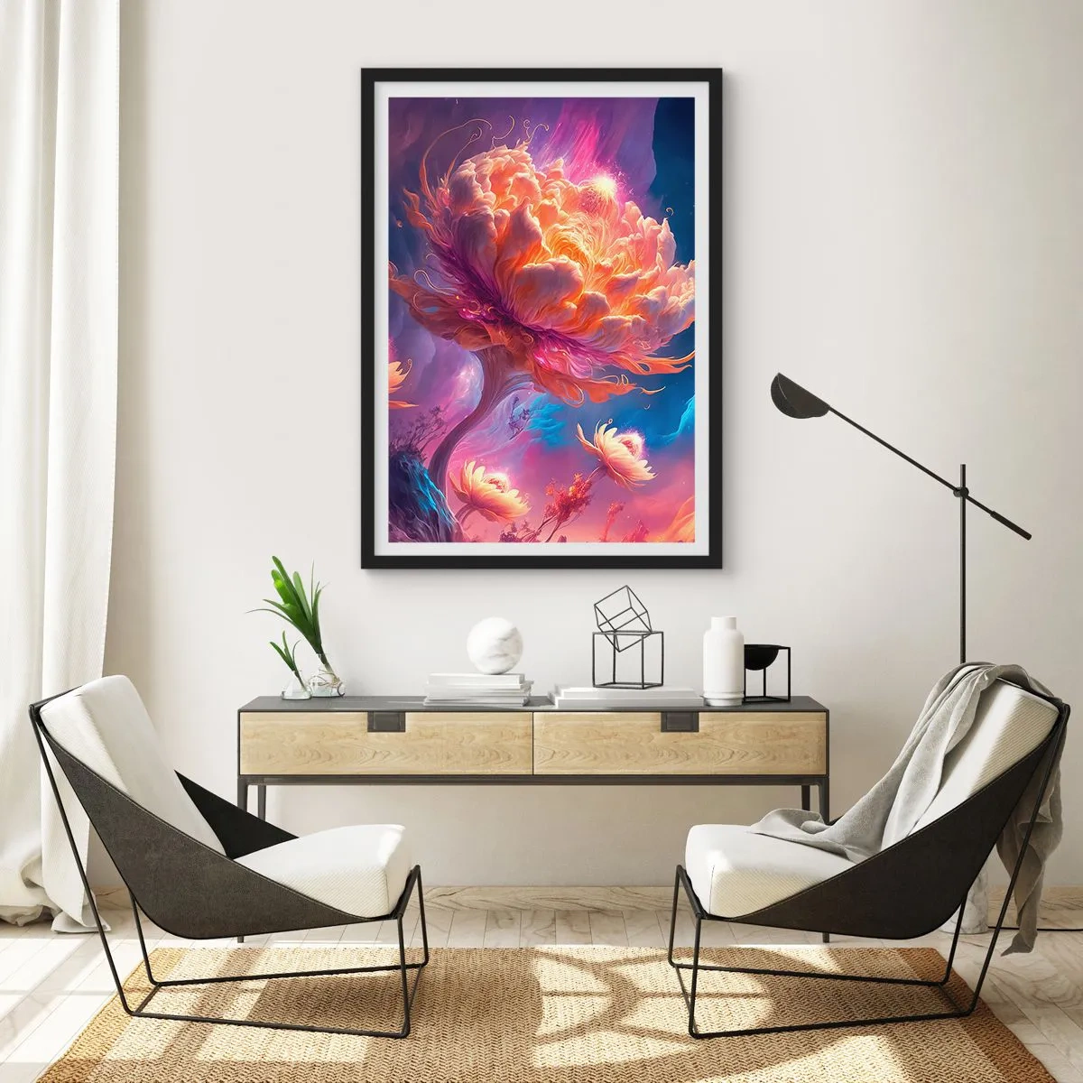 Poster in black frame - Another World - 50x70 cm