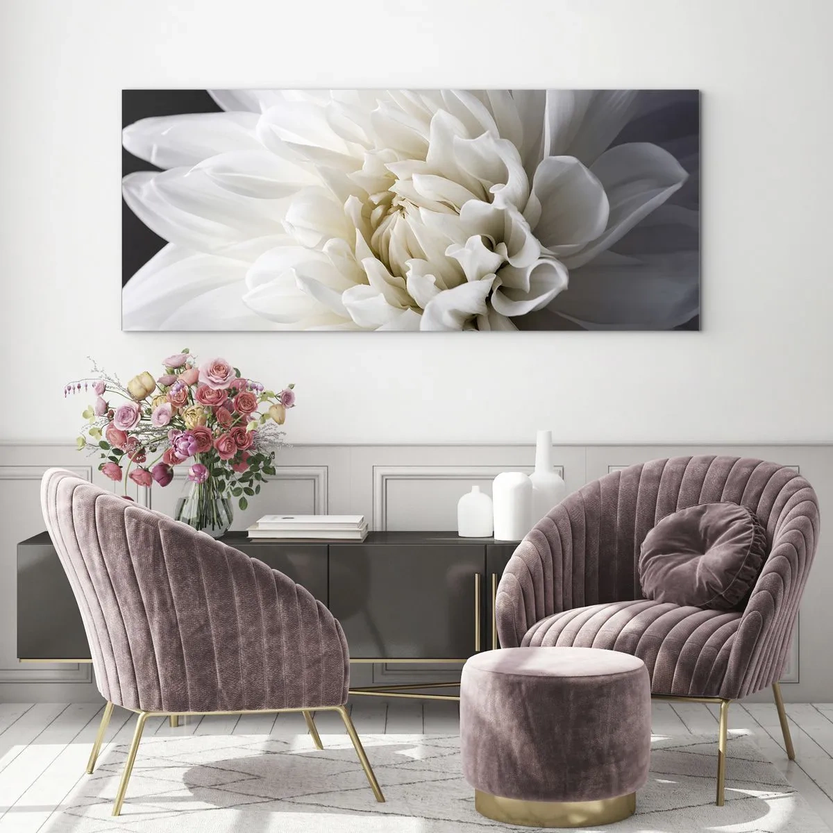 Glass picture - Bride's Morning - 100x40 cm