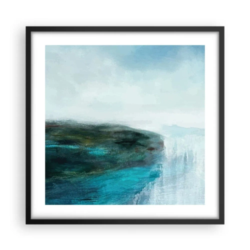 Poster in black frame - Marine Abstract - 50x50 cm