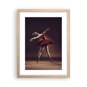 Poster in light oak frame - Prima Ballerina - 30x40 cm
