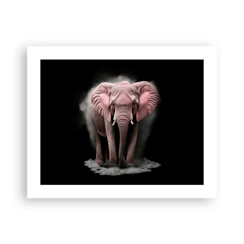 Poster - Don't Think About a Pink Elephant! - 50x40 cm
