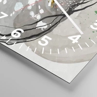 Clock face with numbers