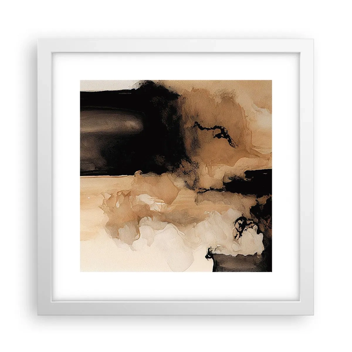 Poster in white frmae - Intriguing Abstract - 30x30 cm