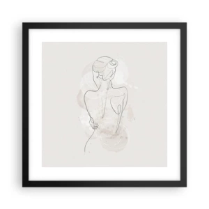 Poster in black frame - Like a Sensitive Instrument - 40x40 cm