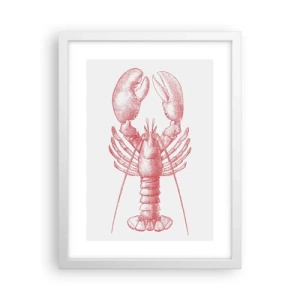 Poster in white frmae - Lobster Worthy of a Lobster - 30x40 cm