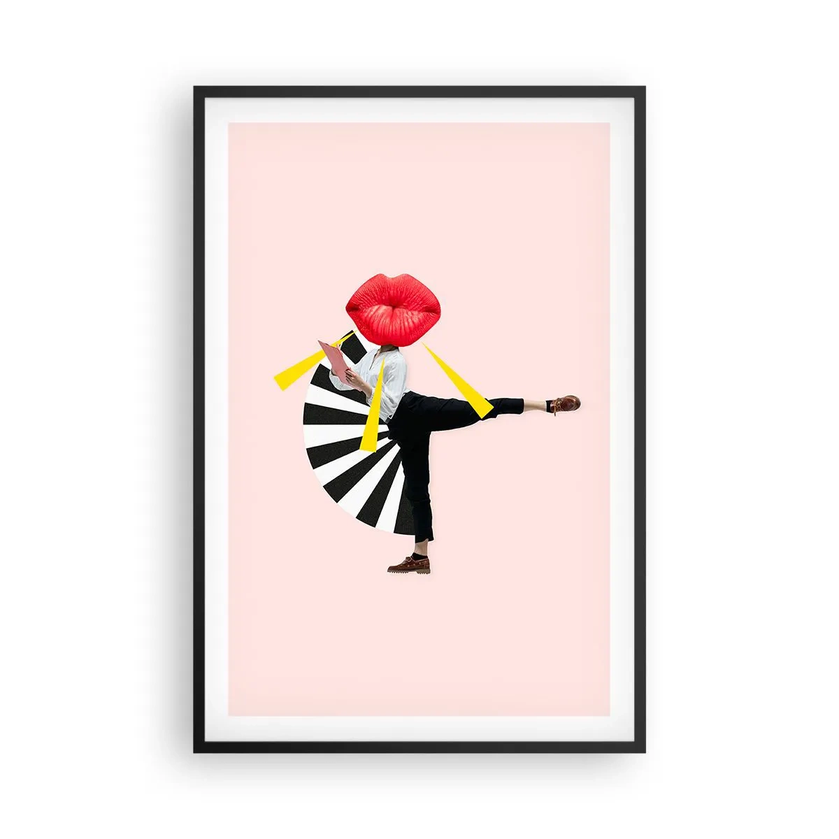 Poster in black frame - Surrealistic Pop-Art. - 61x91 cm