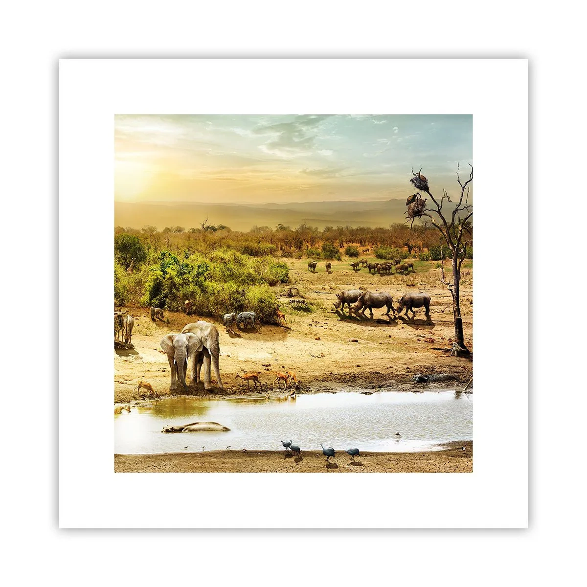 Poster - There Is a River that Flows from Eden - 30x30 cm