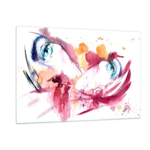 Glass picture - In Close-up the World Is Blooming  - 120x80 cm