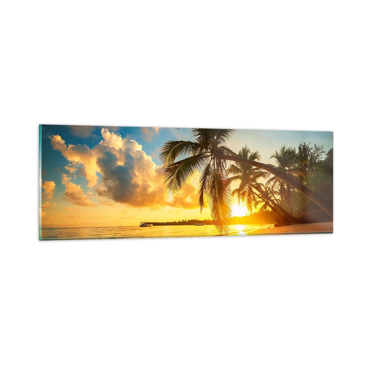 Glass picture - Caribbean Dream - 90x30 cm