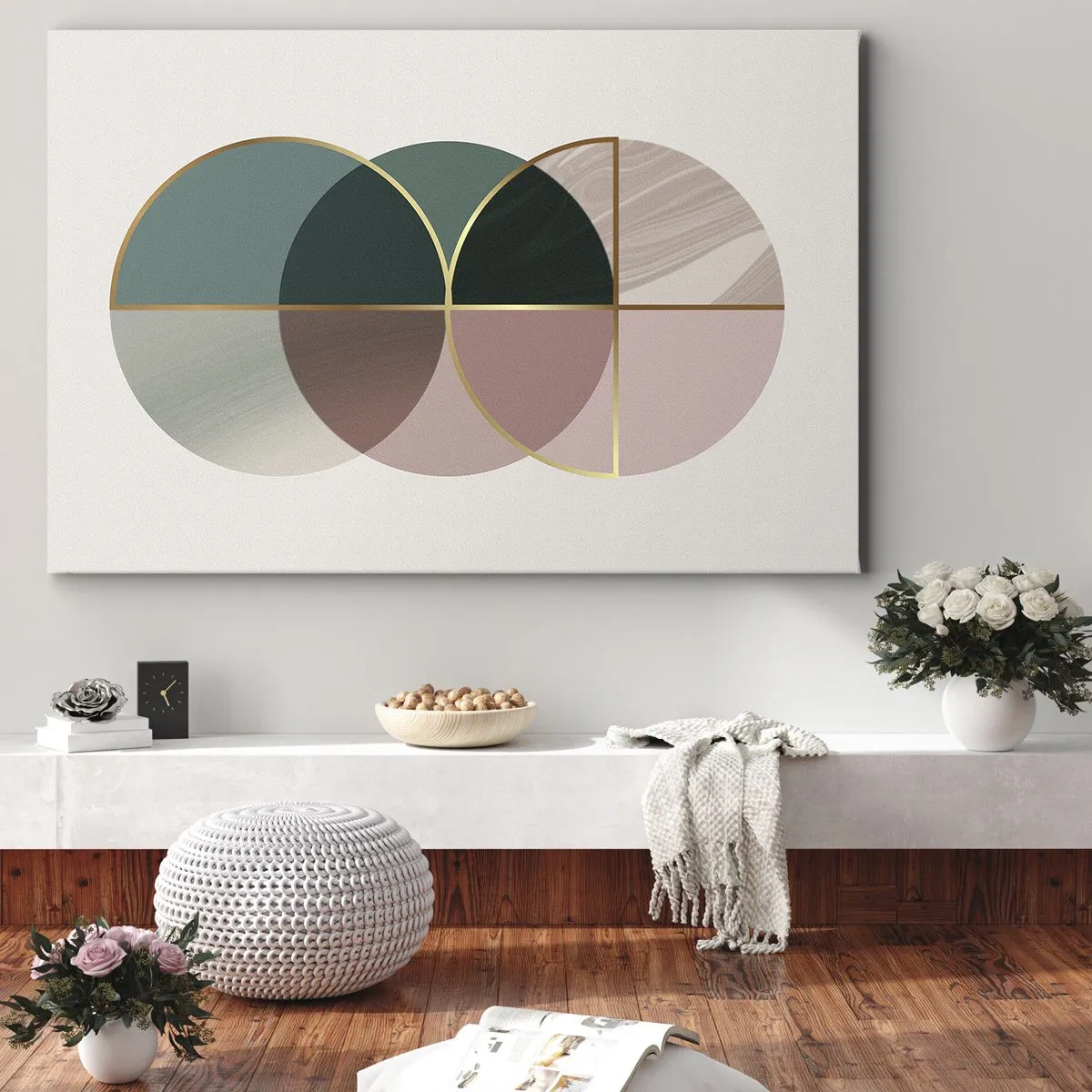 Canvas picture - Circle after Circle - 120x80 cm