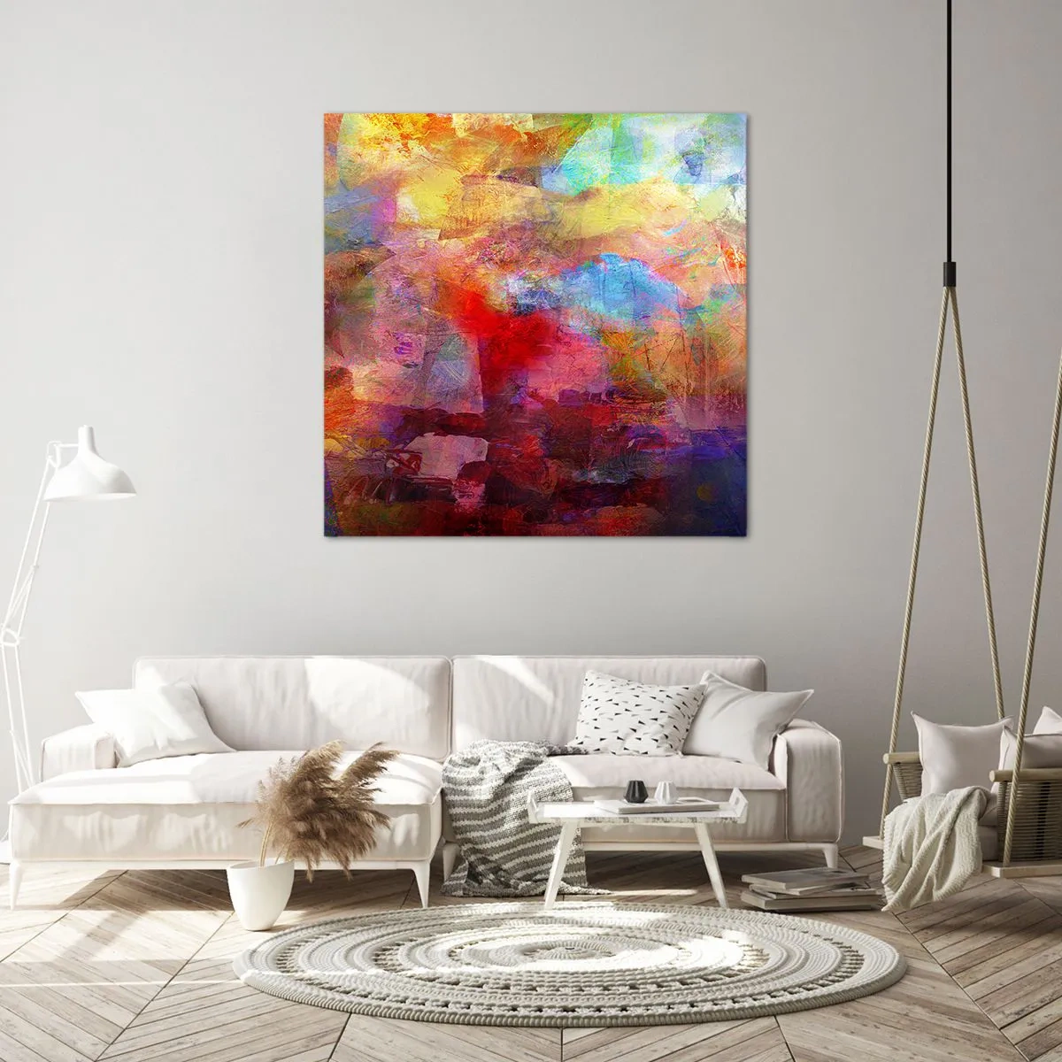 Canvas picture - Looking inside the Rainbow - 40x40 cm
