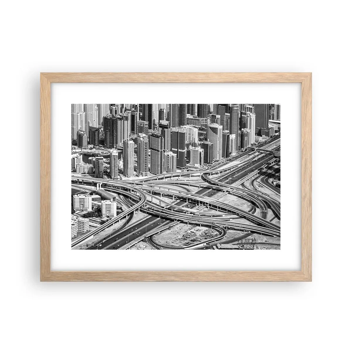 Poster in light oak frame - Dubai - Impossible City - 40x30 cm