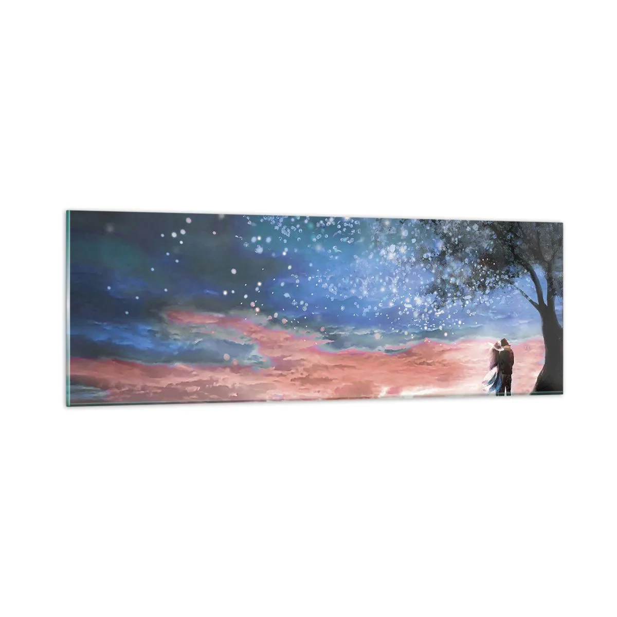 Glass picture - Starry Spectacle - 90x30 cm