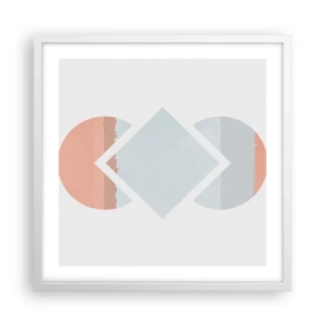 Poster in white frmae - Situation Is Clear - 50x50 cm