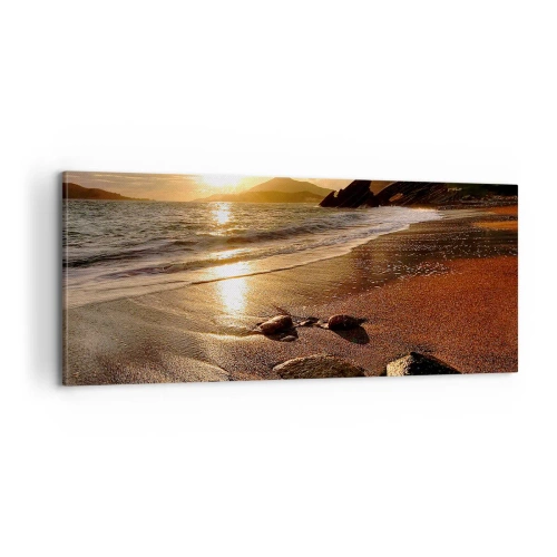 Canvas picture - Follow the Sun towards Hills - 100x40 cm