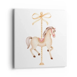 Canvas picture - Graceful Trot - 40x40 cm