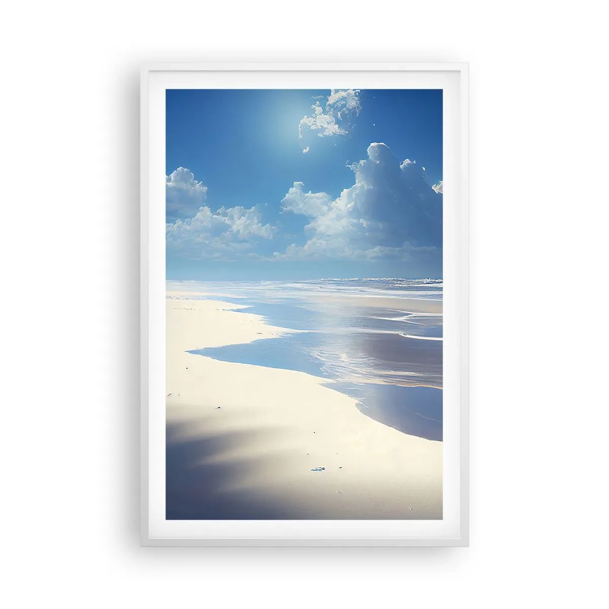Poster in white frmae - Paradise Holiday - 61x91 cm