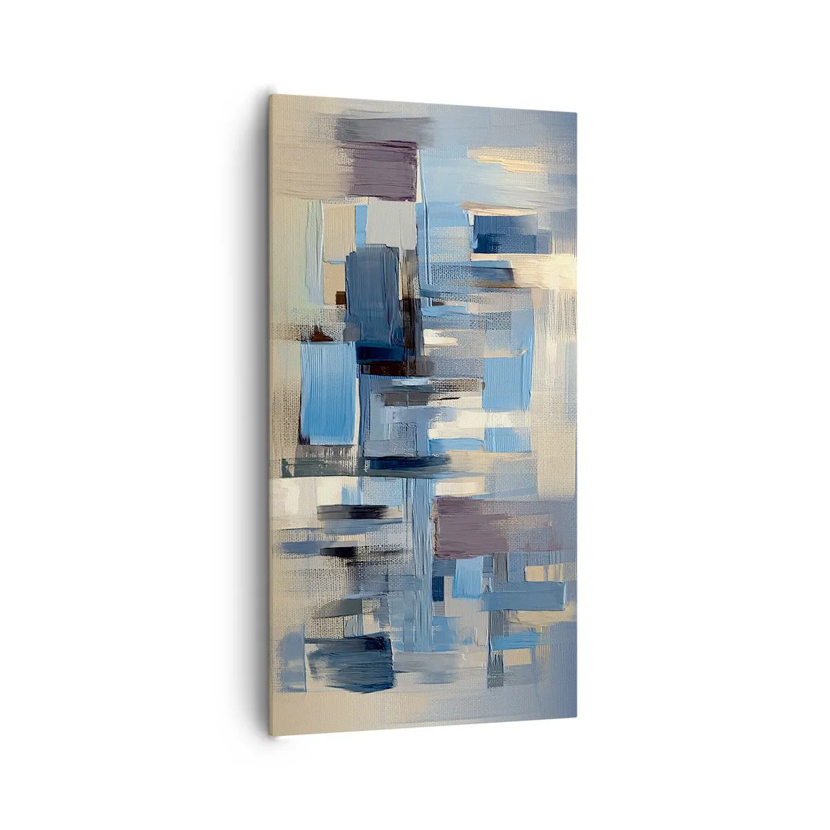 Canvas picture - Blue Construction - 65x120 cm