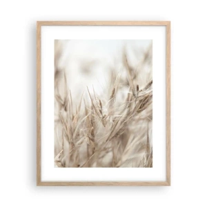 Poster in light oak frame - Meadow and Wind - 40x50 cm