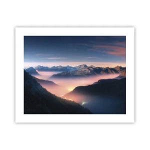 Poster - Light in the Valleys - 50x40 cm