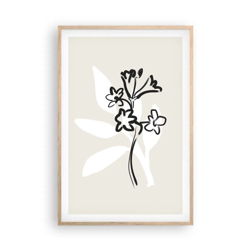 Poster in light oak frame - Sketch for Herbarium - 61x91 cm