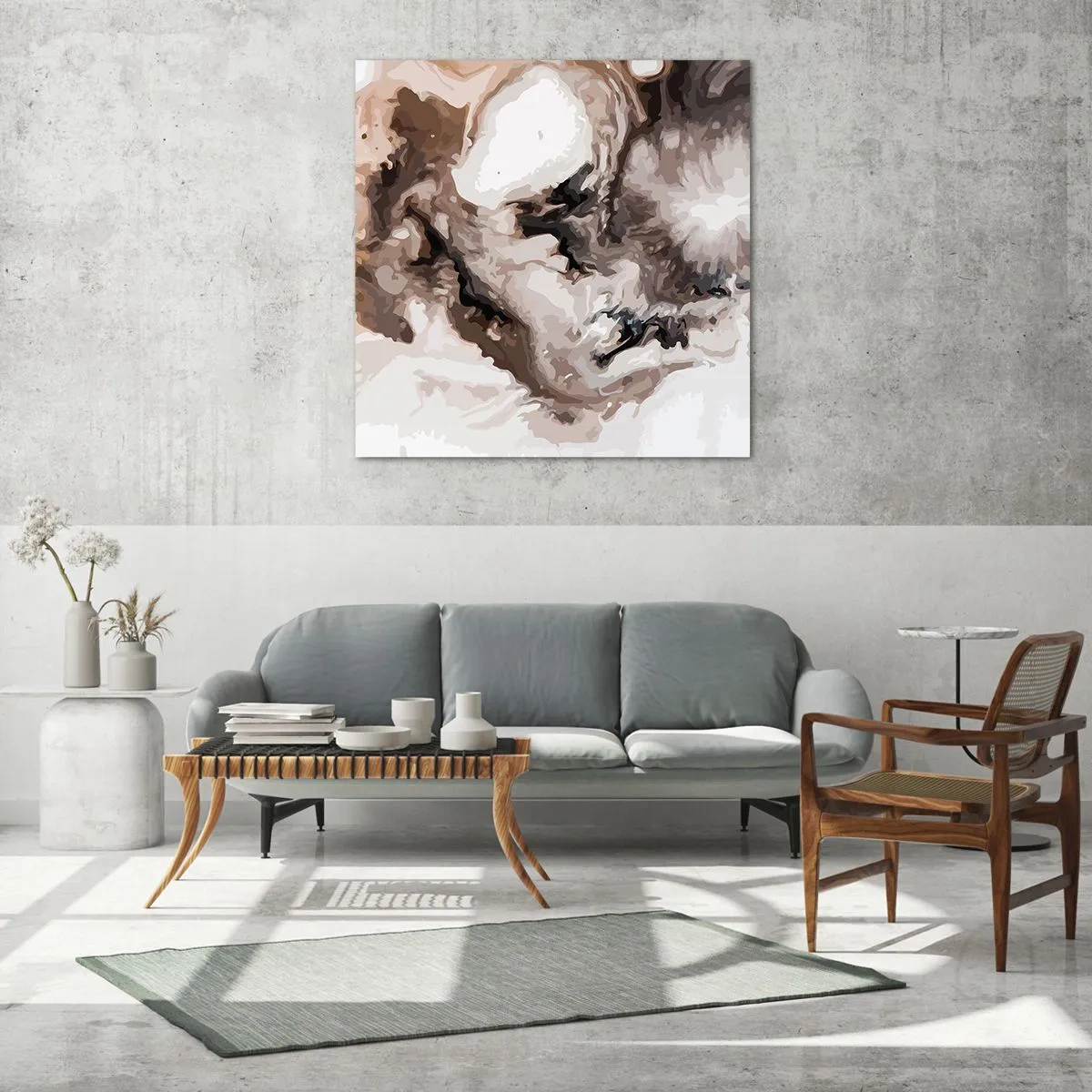 Glass picture - Birth of the Galaxy - 70x70 cm