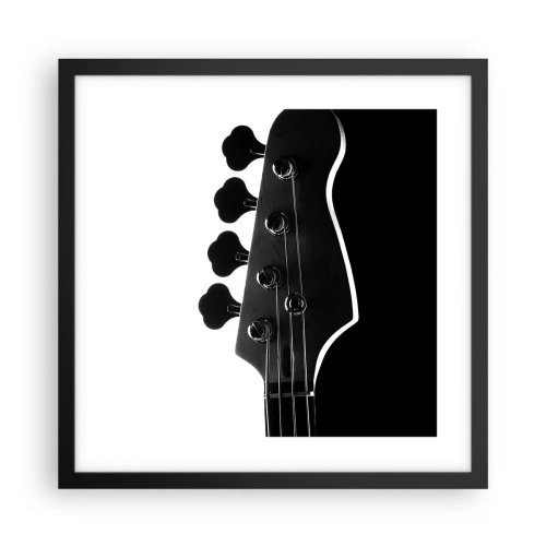 Poster in black frame - Rock Silence - 40x40 cm