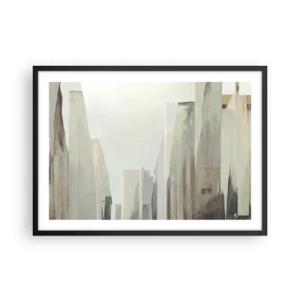 Poster in black frame - Dream of a City - 70x50 cm