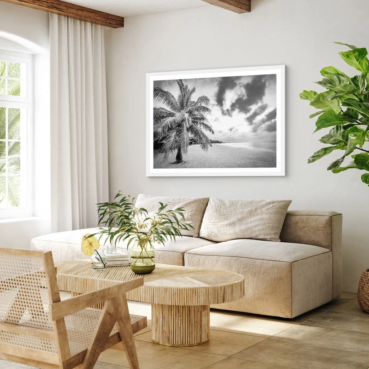 Poster in white frmae - When You Miss Loneliness… - 91x61 cm