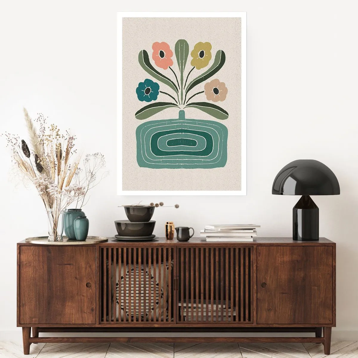 Poster - Symmetrical Bouquet - 50x70 cm